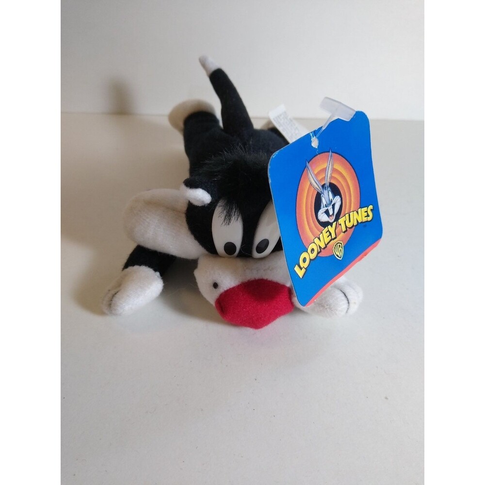 Warner Bros. Sylvester The Cat Looney Tunes Plush Stuffed Animal Small 1997